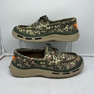 Soft Science Shoes Mens 8 Fishing Boat Fin 2.0 Camo Slip On Womens 10